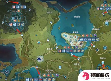 原神钓鱼攻略地点