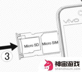 vivo手机电话卡怎么插